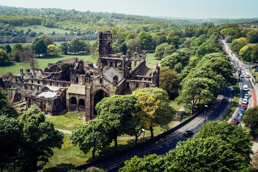 Leeds Travel Guide: Where Is Leeds & What To Do There 3 Aerial view of Kirkstall Abbey