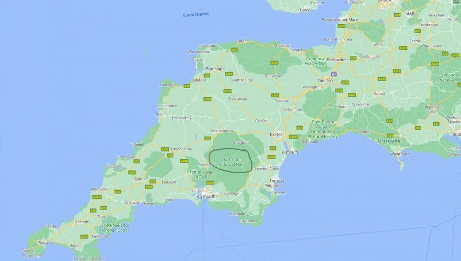 Dartmoor: Discover This Gorgeous English National Park 12 Dartmoor Map