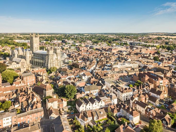 English Cathedral Cities | Lincoln, Wells, Canterbury & More 4 View-of-Summer-in-Canterbury-Kent-England