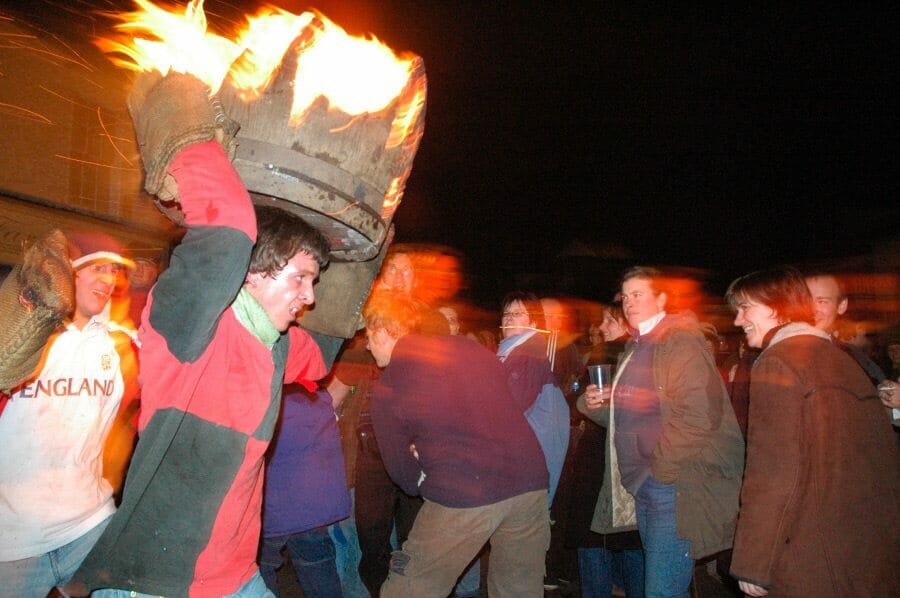 10 Weird and Wonderful English Village Rituals 6 Ottery far barrels